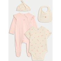 4pc Pure Cotton Peach Starter Set (7lbs-1 Yrs)
