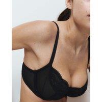 M&S Jasmine Lace Wired Balcony Bra A-E Black