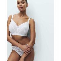 M&S Jasmine Lace Trim Non Wired Bralette F+ White