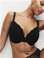 Jasmine Lace Wired Plunge Bra F-H