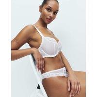 M&S Jasmine Lace Wired Balcony Bra F-H White