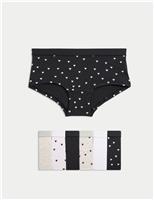 7pk Cotton Rich Heart Print Shorts (5-16 Yrs)