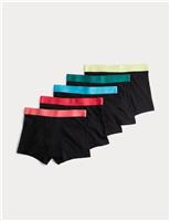5pc Cotton Rich Trunks (5-16 Yrs)