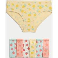 7pk Cotton Rich Fruit Print Knickers (2-12 Yrs)