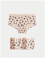 7pk Cotton Rich Animal Print Shorts (5-16 Yrs)