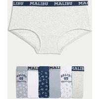 7pk Cotton Rich Malibu Shorts (5-16 Yrs)
