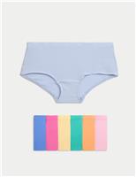 7 Pack Cotton Rich Ribbed Shorts (5-16 Yrs)