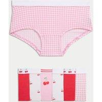7pk Cotton with Stretch Fruit Shorts (5-16 Yrs)