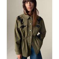Pure Cotton Floral Utility Jacket