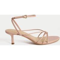 Buckle Strappy Stiletto Heel Sandals