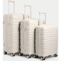 Set of 3 Porto 4 Wheel Hard Shell Suitcases