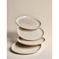 Set of 4 Linen Reactive Picnic Side Plates