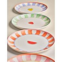 Set of 4 Summer Brights Icon Picnic Side Plates