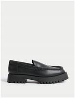 M&S Kids' Leather School Shoes (13 Small - 7 Large) Black