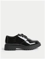 Kids Leather Patent School Shoes (8 Small - 2 Large)