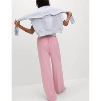 Crepe Elasticated Waist Wide Leg Trousers