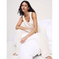 Cotton Modal Scallop Edge Ribbed Pyjama Set