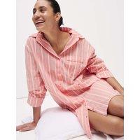 Pure Cotton Striped Nightshirt