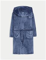 Velour Hooded Dressing Gown (6-16 Yrs)