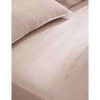M&S Pure Linen Deep Fitted Sheet Soft Pink