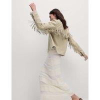 Suedette Fringed Jacket