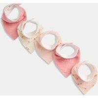 5pk Pure Cotton Dribble Bibs