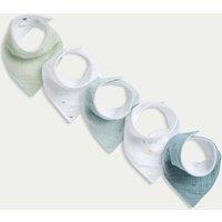 5pk Pure Cotton Whale Dribble Bibs