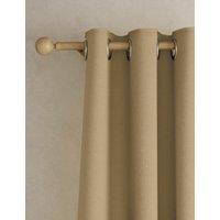 M&S Brushed Eyelet Blackout Thermal Curtains Bronze