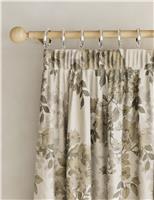 Floral Pencil Pleat Blackout Curtains