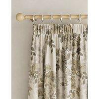 Floral Pencil Pleat Blackout Curtains