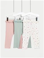 3pk Cotton Rich Leggings (0-3 Yrs)
