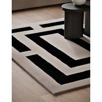 Cut Rectangular Wool Rug