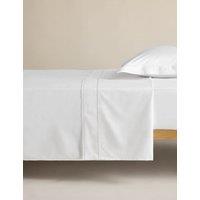 M&S Egyptian Cotton 1000 Thread Count Flat Sheet White
