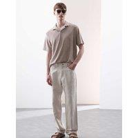 Cotton Rich Towelling Revere Polo Shirt