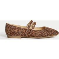 Kids Animal Print Ballet Shoes (1-6 Large)