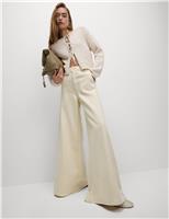 Cotton Rich Palazzo Trousers