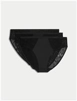 3pk Body Soft High Leg Knickers