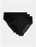 3pk Body Soft High Waisted Brazilian Knickers