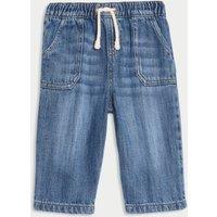 Cotton Rich Denim Drawstring Jeans (0-3 Yrs)