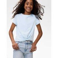 Cotton Rich Twist Front T-Shirt (2-16 Yrs)