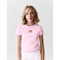Cotton Rich Fitted Slogan T-Shirt (2-16 Yrs)