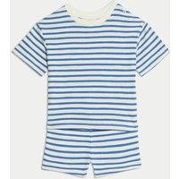 2pc Pure Cotton Striped Short Outfit (0-3 Yrs)