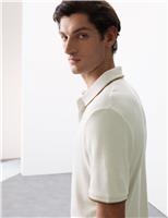 Linen Blend Polo Shirt