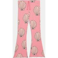 Cotton Rich Shell Print Kick Flare Leggings (2-8 Yrs)