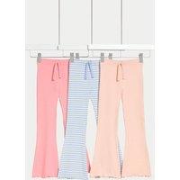 3pk Cotton Rich Kick Flare Leggings (2-8 Yrs)