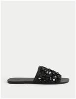 Sequin Flat Mules