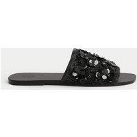 Sequin Flat Mules