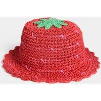 Kids Strawberry Straw Hat (1-13 Yrs)