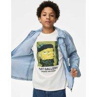 Pure Cotton SpongeBob SquarePants T-Shirt (6-16 Yrs)