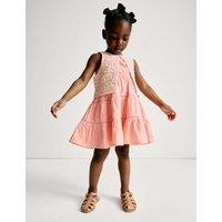 Pure Cotton Woven Dress (2-8 Yrs)